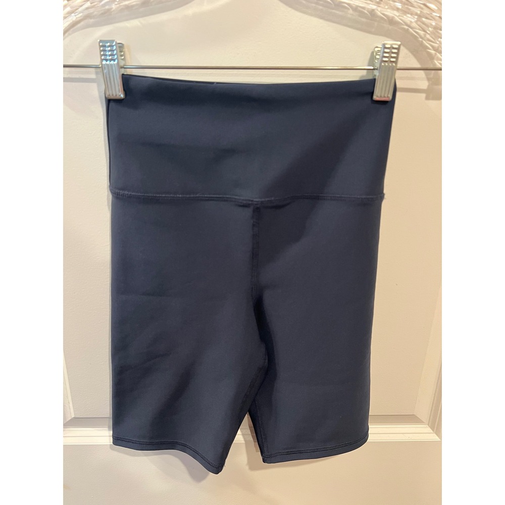 Johnny was Calme Womens Biker Shorts High Rise Navy Blue Size XS